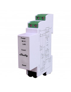 Shelly Módulo Wi-Fi BT Medidor Consumo DIN Pro 3EM 120A