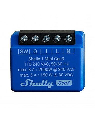 Shelly Módulo switch Mini 1 Gen3...