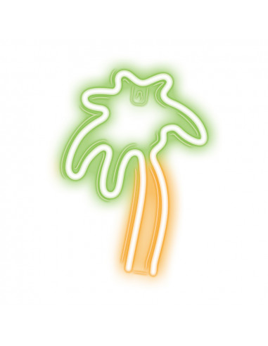 Forever Neon Led Light Palm Green Orange