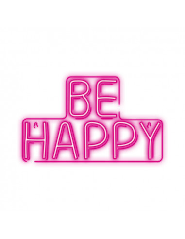 Forever Neon Plexi Led Be Happy Pink