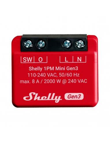 Shelly Módulo switch Mini 1PM Gen3...