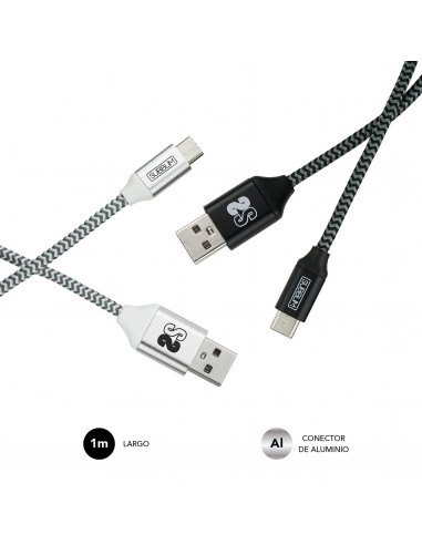 Subblim Pack 2 cables USB Tipo C -...