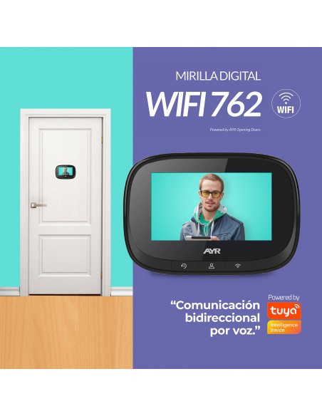 AYR Mirilla Digital 763 VISION Wi-Fi Cromo/mate