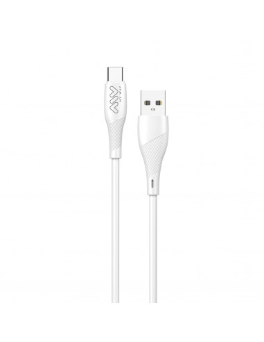 myway cable USB-Tipo C 3A 1m blanco