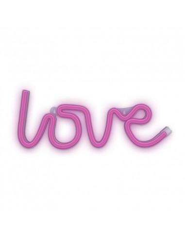 Forever Neon Led Light Love Pink Bat+USB